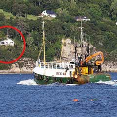 Port á Mhinich is perched up on the hill overlooking Loch Broom and Ullapool